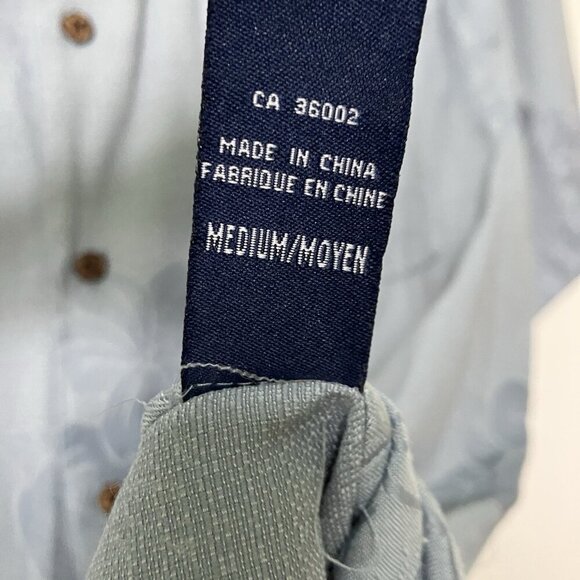 Hathaway Hawaiian Shirt Mens M Rayon Blend Blue Magnum Style Camp Button Up - Picture 2 of 8